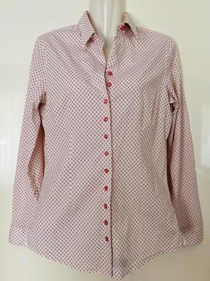 Cavallaro Napoli blouse rood/wit maat 40, Kleding | Dames, Blouses en Tunieken, Zo goed als nieuw, Maat 38/40 (M), Rood, Ophalen of Verzenden