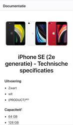 iPhone SE (2e gen) 64GB Zwart, Gebruikt, Zwart, Ophalen of Verzenden, Zonder simlock