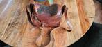 Western Saddle Purse with Tooled Leather, Ophalen of Verzenden, Zo goed als nieuw, Bruin, Handtas