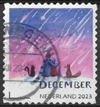 2023, NVPH 4158 - Decemberzegel, dieren kijkend {A232}, Ophalen of Verzenden, Na 1940, Gestempeld