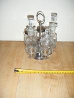 Antiek peper-zoutstel,azijn,olijflolie,mosterd,tafelset, Antiek en Kunst, Ophalen of Verzenden
