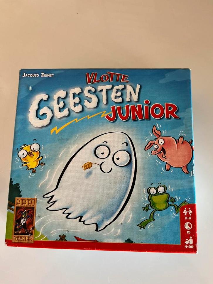 Vlotte geesten Junior spel, Hobby en Vrije tijd, Gezelschapsspellen | Kaartspellen, Gebruikt, Drie of vier spelers, Ophalen of Verzenden