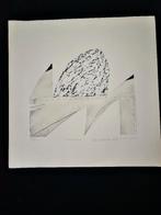 Jan Naezer - Winterbrug 1989 Meesterwerk grafiek en Reliëf, Ophalen of Verzenden