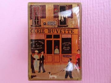 jwg Vintage 70s 20s Art Nouveau stl straat broche gekleurd beschikbaar voor biedingen