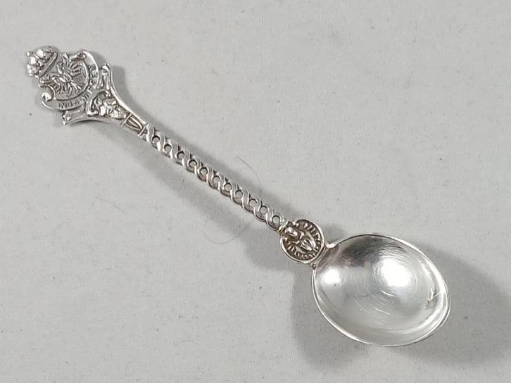 Zilveren theelepel Nijmegen antiek 835 zilver, Antiek en Kunst, Antiek | Goud en Zilver, Zilver, Ophalen of Verzenden