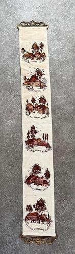 Borduurwerk/ Schellekoord met antiek beslag boerderijen, Ophalen of Verzenden, Zo goed als nieuw, Handborduren, Overige typen