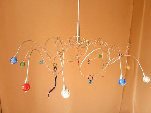 Harco loor design lamp strawberry sweet 12 Murano bolletjes, Huis en Inrichting, Lampen | Hanglampen, Zo goed als nieuw, 75 cm of meer
