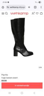 Laarzen met wijde schacht maat 39, Hoge laarzen, Zwart, Nieuw, Ophalen of Verzenden