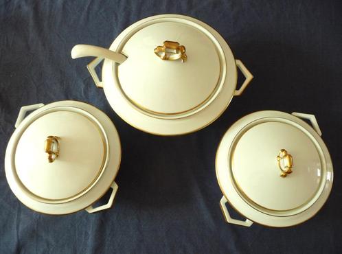 Rosenthal Tirana dekschalen (2) en soepterrine Art Déco 1923, Antiek en Kunst, Antiek | Servies los, Ophalen