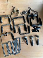 Origineel oud deurbeslag, deurkrukken en koperen buitenkraan, Doe-het-zelf en Verbouw, Ophalen of Verzenden, Gebruikt, Koper of Messing