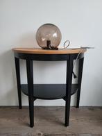 Te koop IKEA half ronde tafel., Huis en Inrichting, Tafels | Bijzettafels, Ophalen of Verzenden, Rond, Hout, Minder dan 55 cm