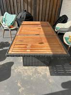 Tuintafel, Tuin en Terras, Tuintafels, Ophalen, Gebruikt, Rechthoekig, Hout