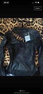 Zara Cutout Black Glitter Body Top, Kleding | Dames, Tops, Maat 38/40 (M), Nieuw, Ophalen of Verzenden, Lange mouw
