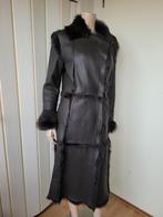Segnaro lams leren lammy coat lang bruin maat 36/38, Ophalen of Verzenden, Zo goed als nieuw, Maat 36 (S), Bruin