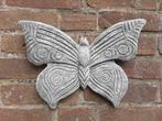 Vlinder wanddecoratie betonnen beeld tuinbeeld beton, Ophalen of Verzenden, Nieuw