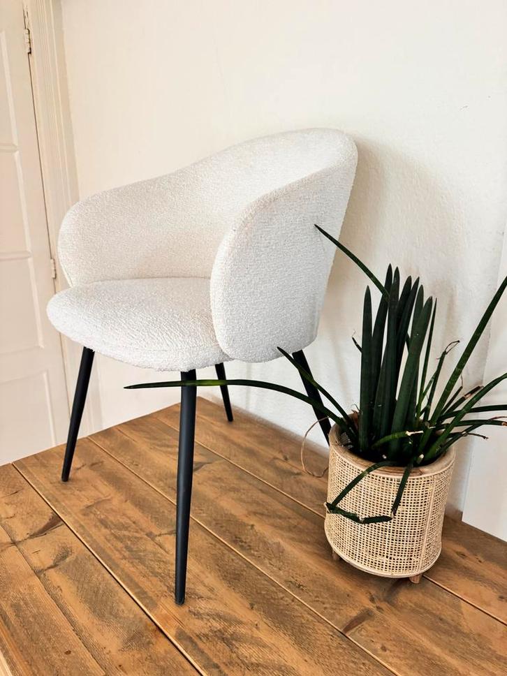 Stoere Teddy Kuipstoelen - Wit - 2 stuks, Antiek en Kunst, Antiek | Meubels | Stoelen en Banken, Ophalen