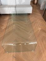 Design transparant glazen salontafel, Ophalen, 100 tot 150 cm, 50 tot 100 cm, Minder dan 50 cm