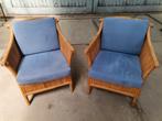 Vintage arm- / clubfauteuils in de stijl van Vivai del Sud,, Ophalen, Gebruikt, Riet of Rotan