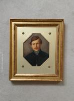 portret van een man === 19 e eeuw === fraai ingelijst, Ophalen of Verzenden