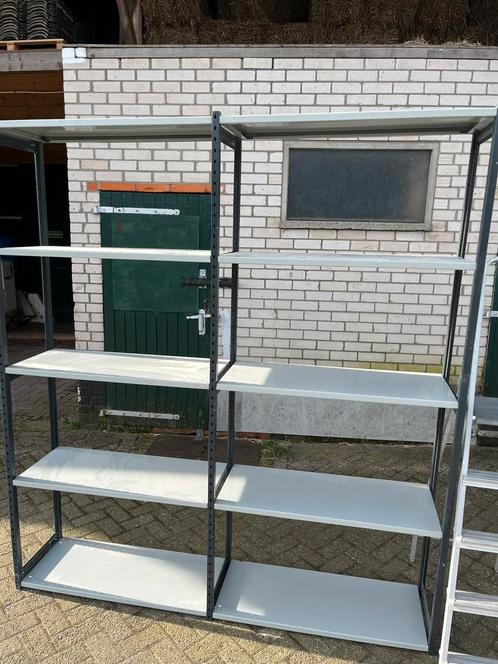 Grote partij metalen stellingen, Huis en Inrichting, Kasten | Stellingkasten, Zo goed als nieuw, Ophalen