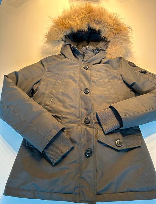AIRFORCE parka S antraciet, Kleding | Dames, Jassen | Winter, Zo goed als nieuw, Maat 36 (S), Grijs, Ophalen of Verzenden