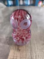 Glazen Uil Beeldje - Wedgwood/Iittala Stijl, Antiek en Kunst, Antiek | Glas en Kristal, Ophalen of Verzenden