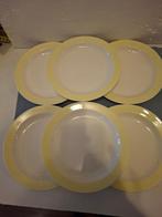 Petrus Regout / Royal Sphinx - 6 ontbijtbordjes  pastel rand, Antiek en Kunst, Antiek | Servies los, Ophalen of Verzenden