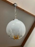 Vintage murano glass pendant lammp Mazzega Sphere Italy 1970, Ophalen, Zo goed als nieuw, Glas, Minder dan 50 cm