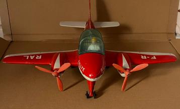 Vintage retro Joustra vliegtuig 32cm lang 36,5 breed frictie beschikbaar voor biedingen