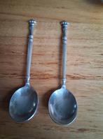 2 Verzilverde  Lepeltjes met Kroontje, Ophalen