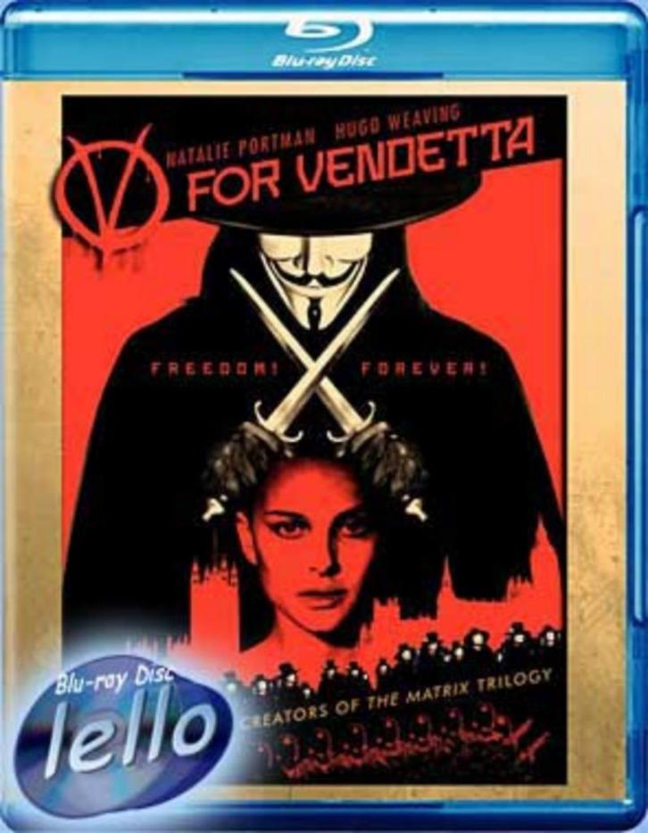 Blu-ray: V for Vendetta (2005 Natalie Portman) DE NLO, Cd's en Dvd's, Blu-ray, Nieuw in verpakking, Actie, Ophalen of Verzenden