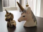 2 nieuwe Unicorn kersthangers voor in de kerstboom., Ophalen of Verzenden, Nieuw
