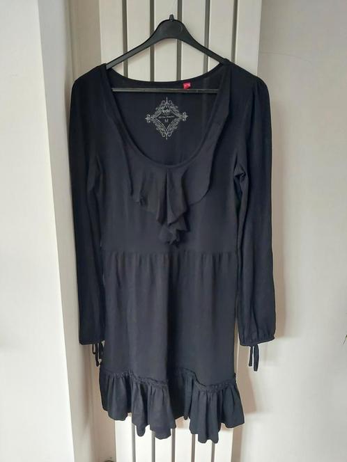 Leuk speels zwart jurkje van EDC by Esprit, Kleding | Dames, Jurken, Zo goed als nieuw, Maat 38/40 (M), Zwart, Boven de knie, Ophalen of Verzenden