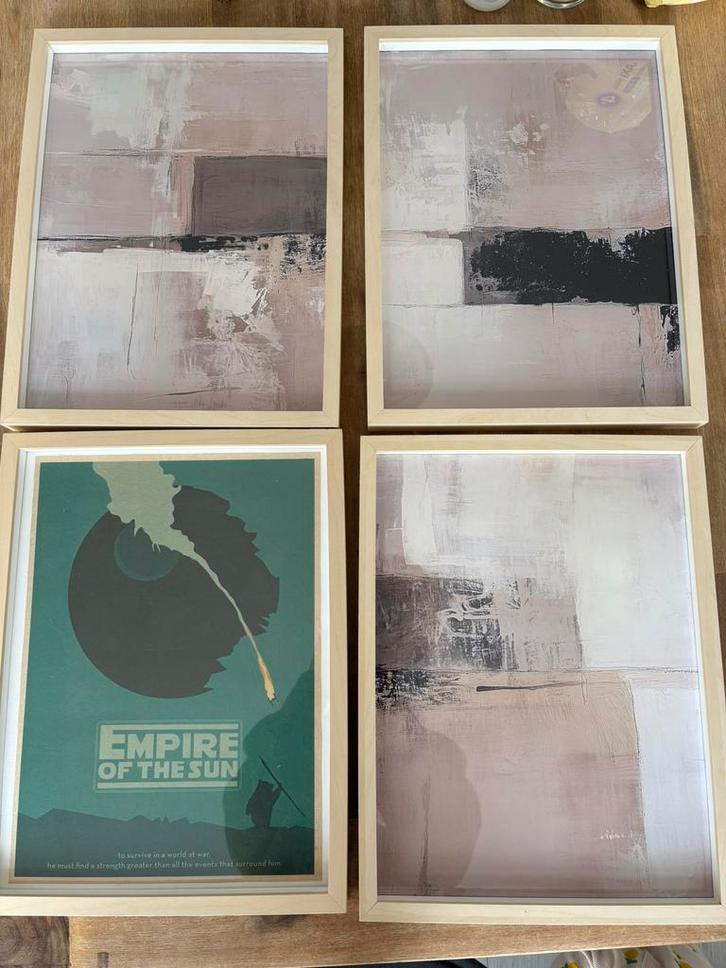 Set of 4 picture frames - 30 x 40cm, Audio, Tv en Foto, Fotografie | Fotolijsten, Zo goed als nieuw, Ophalen