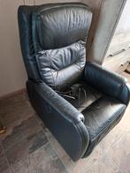 elektrische relaxstoel, Huis en Inrichting, Fauteuils, Ophalen, Gebruikt, 50 tot 75 cm, Leer