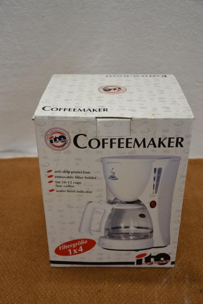 Ito Koffiezetapparaat - Filtergrootte 1x4 - 10-12 kopjes, Witgoed en Apparatuur, Koffiezetapparaten, Nieuw, Gemalen koffie, Koffiemachine