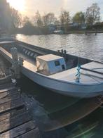 Vlet/ platbodem/ Vetus/ 4 cil 32 pk/, Watersport en Boten, Sloepen, Ophalen, Staal, Binnenboordmotor, 6 meter of meer