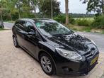 Ford Focus 1.0 Ecoboost 92KW Wagon 2013 Zwart (2013), Auto's, Euro 5, Zwart, Zwart, Handgeschakeld