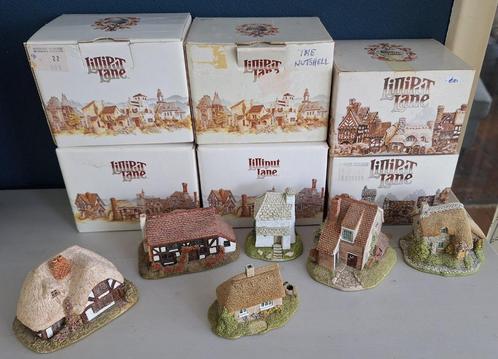8 Lilliput Lane huisjes met doosjes, Verzamelen, Beelden en Beeldjes, Zo goed als nieuw, Overige typen, Ophalen of Verzenden