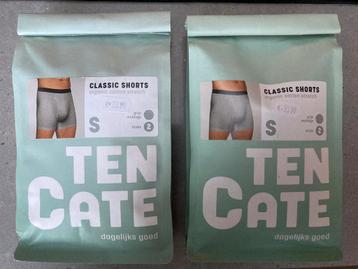2 x 2 stuks Ten Cate classic shorts grijs melange maat S beschikbaar voor biedingen