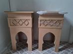 2 Marokkaanse handgemaakte bijzettafels, Huis en Inrichting, Slaapkamer | Nachtkastjes, Nieuw, Ophalen of Verzenden