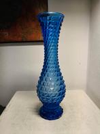 2798 Vintage Empoli Italiaanse Vaas - Diamant Blauw, Antiek en Kunst, Ophalen of Verzenden