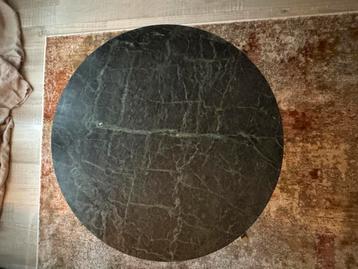 Hele mooie Marmere Salontafel - Donkergroen met Goud