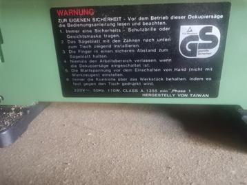 Figuurzaagmachine  beschikbaar voor biedingen