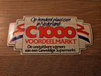 C1000 Supermarkt sticker, Ophalen of Verzenden, Zo goed als nieuw