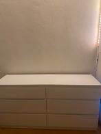 Malm ladekast 6 lades, Huis en Inrichting, Kasten | Ladekasten, Ophalen, 5 laden of meer, 50 tot 100 cm, Zo goed als nieuw