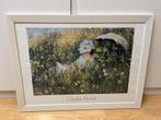 Poster  Claude Monet The Meadow houten lijst met glas, Ophalen