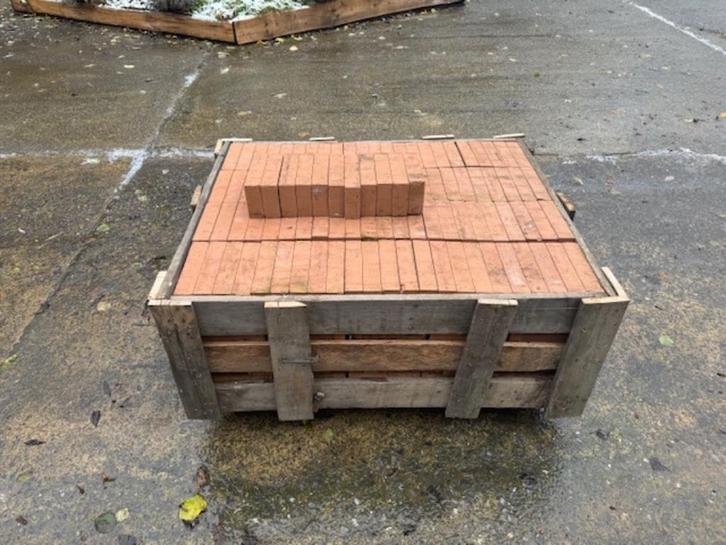 vuurvaste chamotte stenen 22x11x5 per set van 25 stuks, Doe-het-zelf en Verbouw, Metselstenen, Zo goed als nieuw, Overige typen