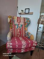 Mooie veelkleurige fauteuil., Ophalen of Verzenden, Zo goed als nieuw, 50 tot 75 cm