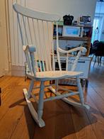 Witte houten schommelstoel, Zo goed als nieuw, Ophalen, Stoel(en)